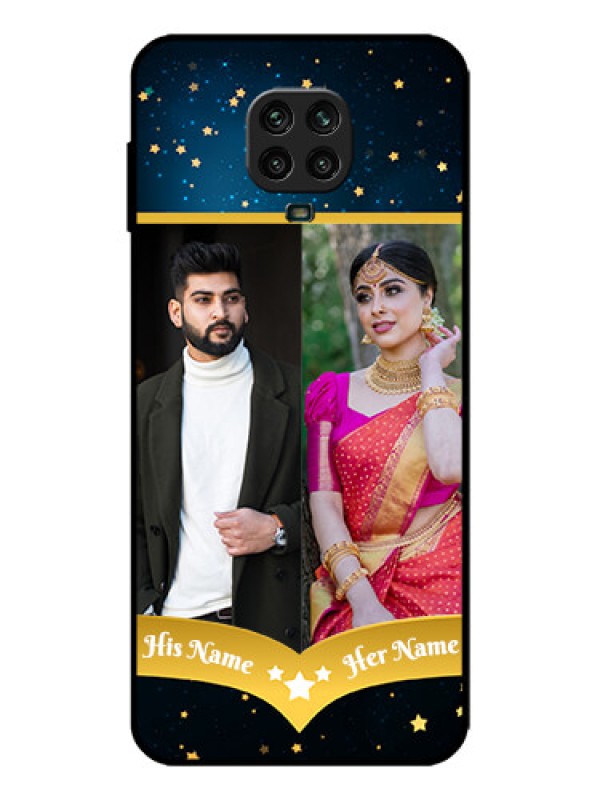 Custom Redmi Note 9 Pro Max Custom Metal Phone Case - Galaxy Stars Backdrop Design