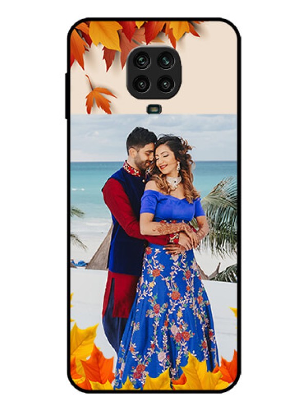 Custom Redmi Note 9 Pro Max Custom Metal Phone Case - Autumn Maple Leaves Design