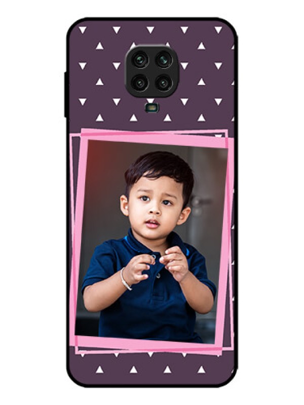 Custom Redmi Note 9 Pro Max Custom Metal Phone Case - Triangle Pattern Dotted Design