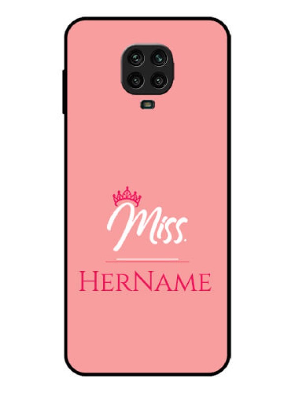 Custom Redmi Note 9 Pro Max Custom Metal Phone Case - Mrs With Name Design