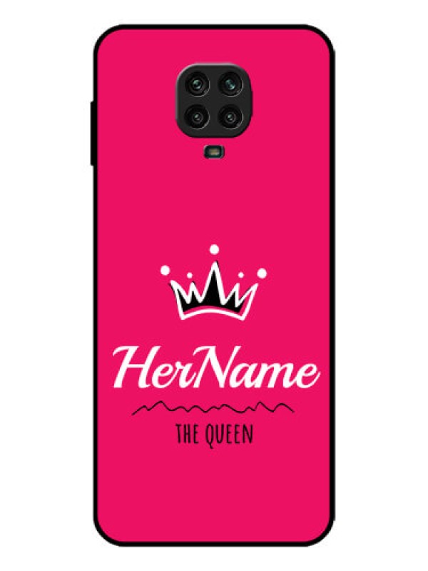 Custom Redmi Note 9 Pro Max Custom Metal Phone Case - Queen With Name Design