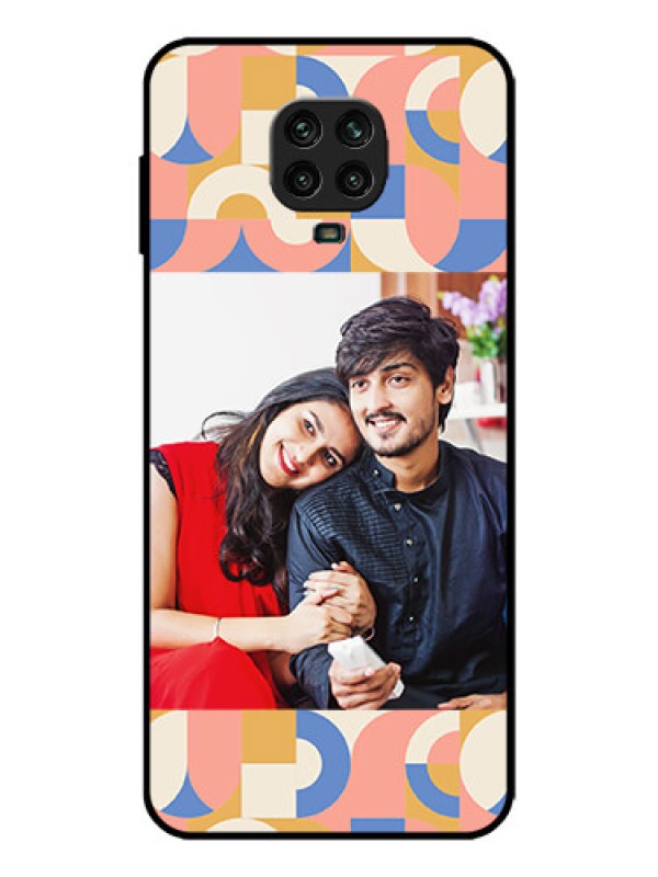 Custom Redmi Note 9 Pro Max Custom Metal Phone Case - Semi - Circle Maze Pattern Design