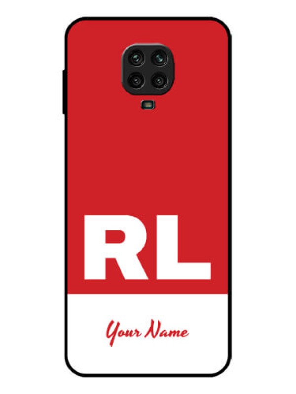 Custom Redmi Note 9 Pro Max Custom Metal Phone Case - Dual Tone Custom Text Design