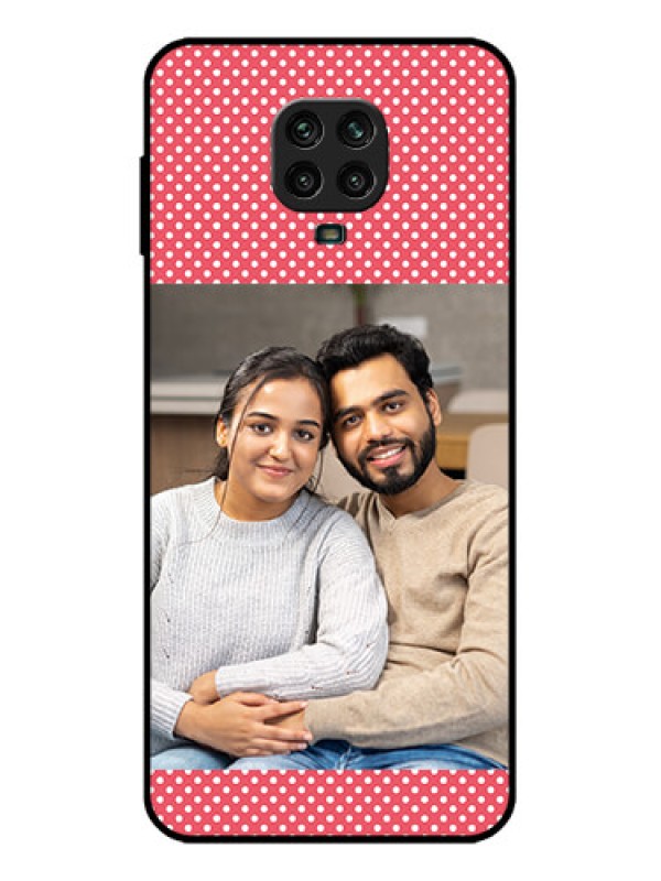 Custom Redmi Note 9 Pro Custom Metal Phone Case - White Dotted Design