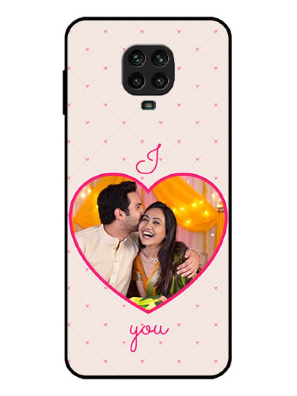 Custom Redmi Note 9 Pro Custom Metal Phone Case - Heart Shape Design