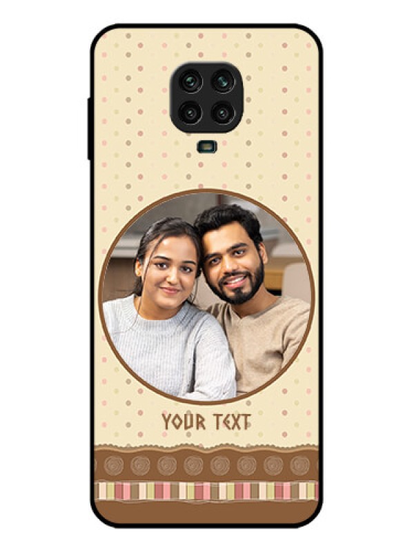Custom Redmi Note 9 Pro Custom Metal Phone Case - Brown Dotted Mobile Case Design