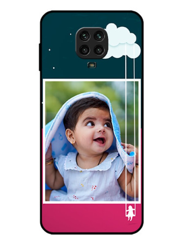 Custom Redmi Note 9 Pro Custom Metal Phone Case - Cute Girl With Cloud Design