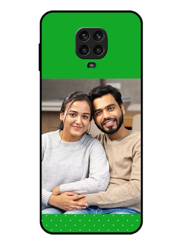 Custom Redmi Note 9 Pro Custom Metal Phone Case - Green Pattern Design