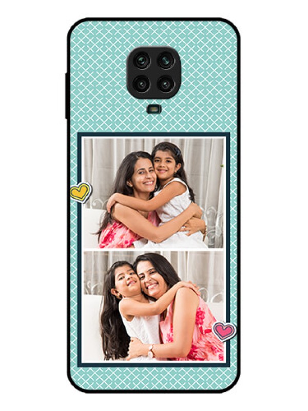Custom Redmi Note 9 Pro Custom Metal Phone Case - 2 Image Holder With Pattern Design