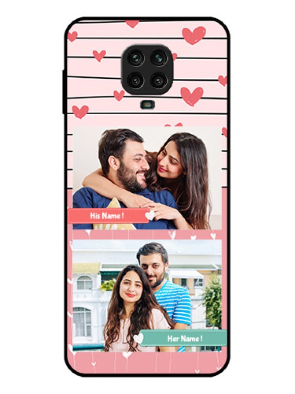 Custom Redmi Note 9 Pro Custom Metal Phone Case - Photo With Heart Design