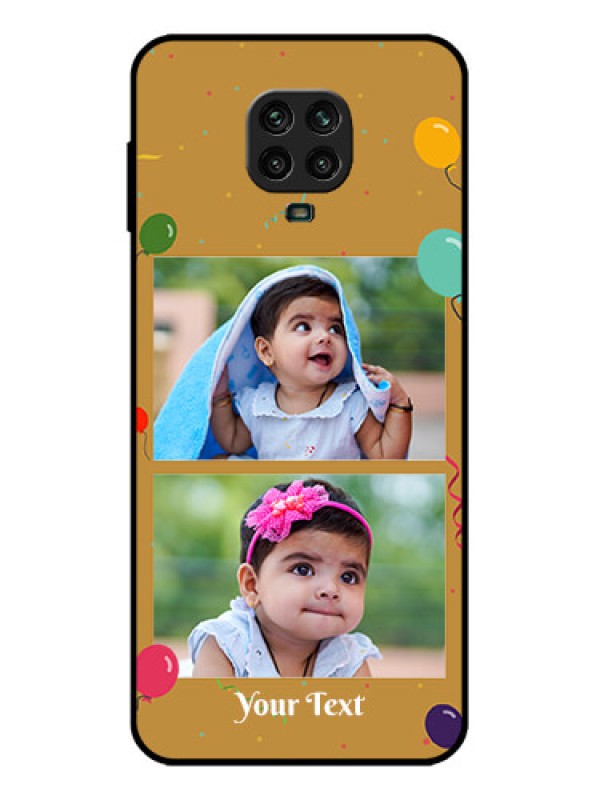 Custom Redmi Note 9 Pro Custom Metal Phone Case - Image Holder With Birthday Celebrations Design