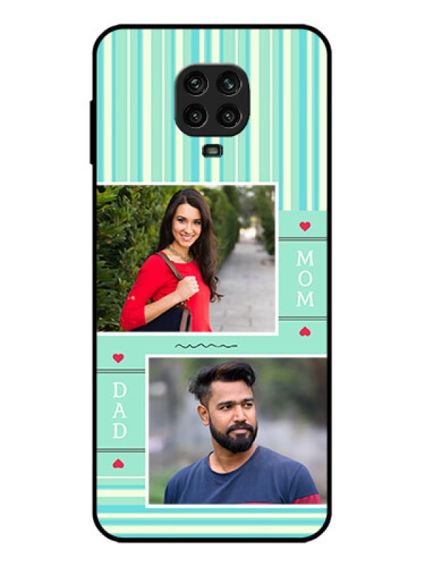 Custom Redmi Note 9 Pro Custom Metal Phone Case - Mom and Dad Pic Design
