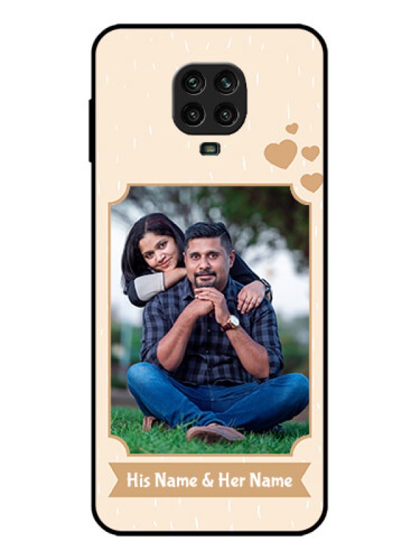 Custom Redmi Note 9 Pro Custom Metal Phone Case - With Confetti Love Design