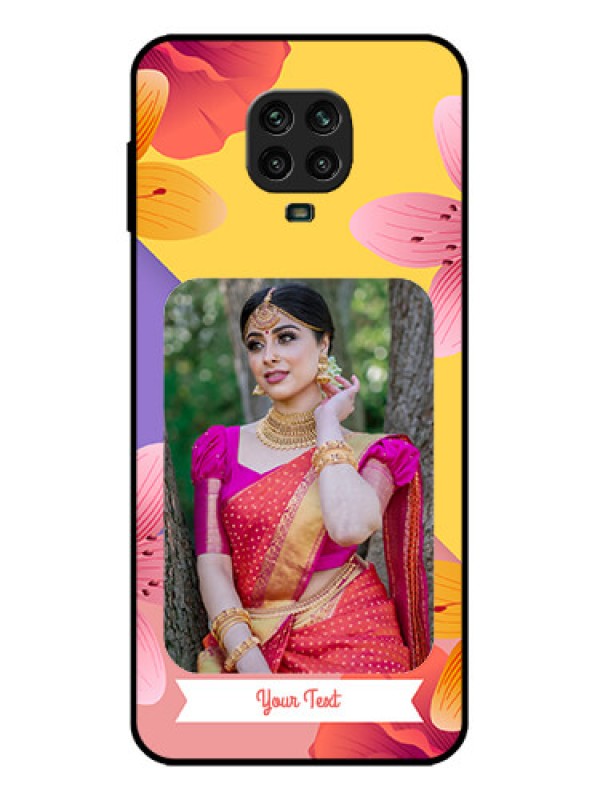 Custom Redmi Note 9 Pro Custom Metal Phone Case - 3 Image With Vintage Floral Design