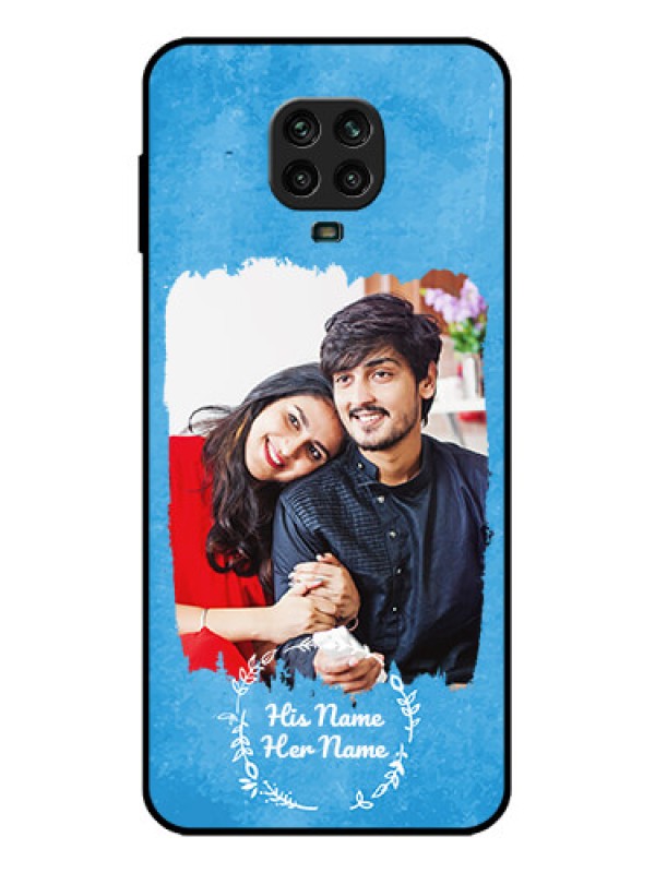 Custom Redmi Note 9 Pro Custom Metal Phone Case - Blue Color Vintage Design