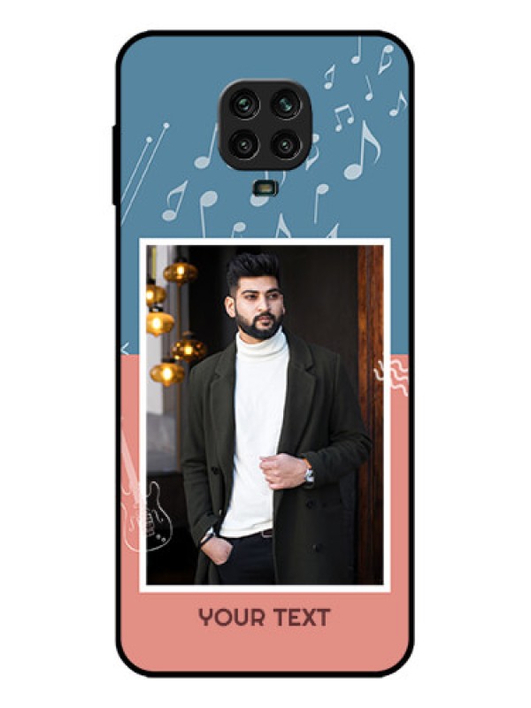 Custom Redmi Note 9 Pro Custom Metal Phone Case - With Color Musical Note Design