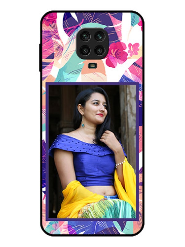 Custom Redmi Note 9 Pro Custom Metal Phone Case - Abstract Floral Design