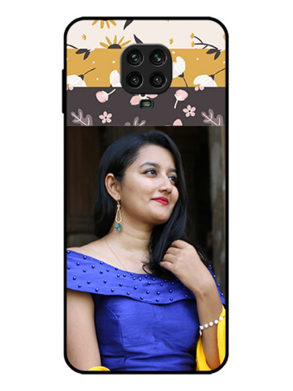 Custom Redmi Note 9 Pro Custom Metal Phone Case - Stylish Floral Design