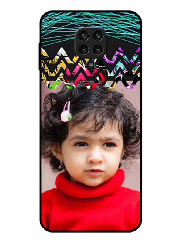 Custom Redmi Note 9 Pro Custom Metal Phone Case - Neon Abstract Design