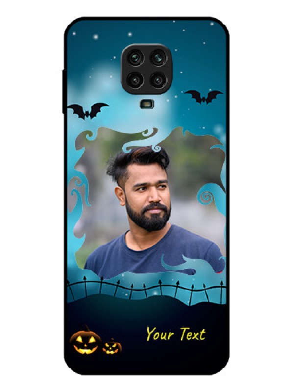 Custom Redmi Note 9 Pro Custom Metal Phone Case - Halloween Frame Design