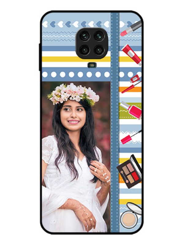 Custom Redmi Note 9 Pro Custom Metal Phone Case - Makeup Icons Design