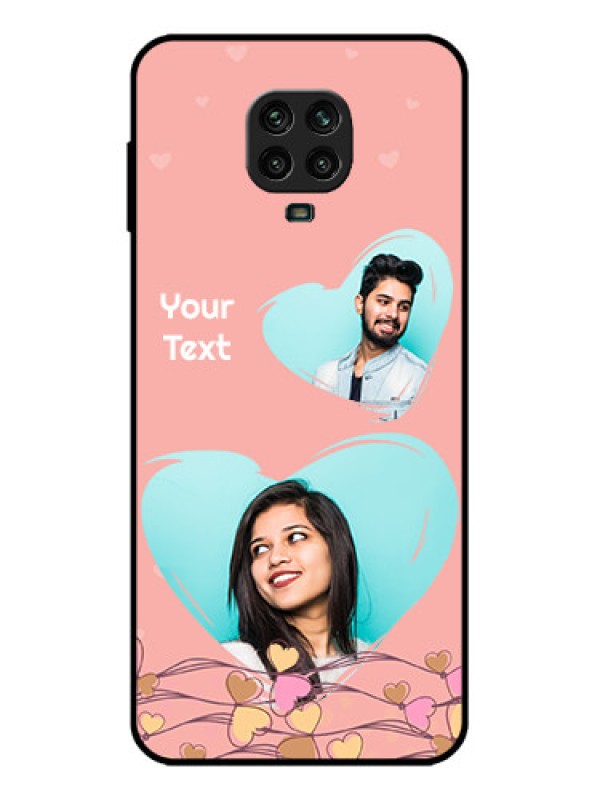 Custom Redmi Note 9 Pro Custom Metal Phone Case - Love Doodle Design