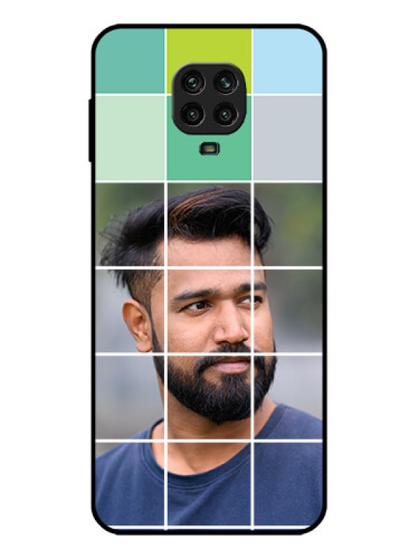 Custom Redmi Note 9 Pro Custom Metal Phone Case - With White Box Pattern