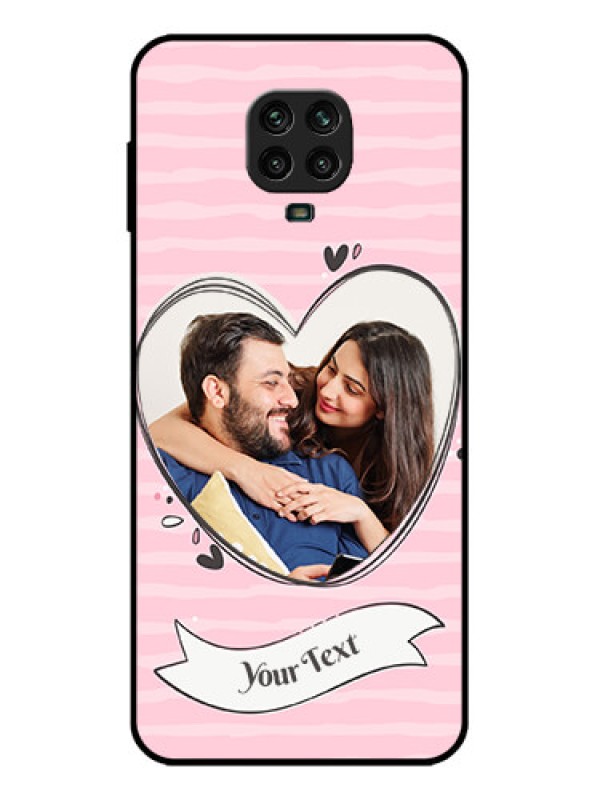 Custom Redmi Note 9 Pro Custom Metal Phone Case - Vintage Heart Design