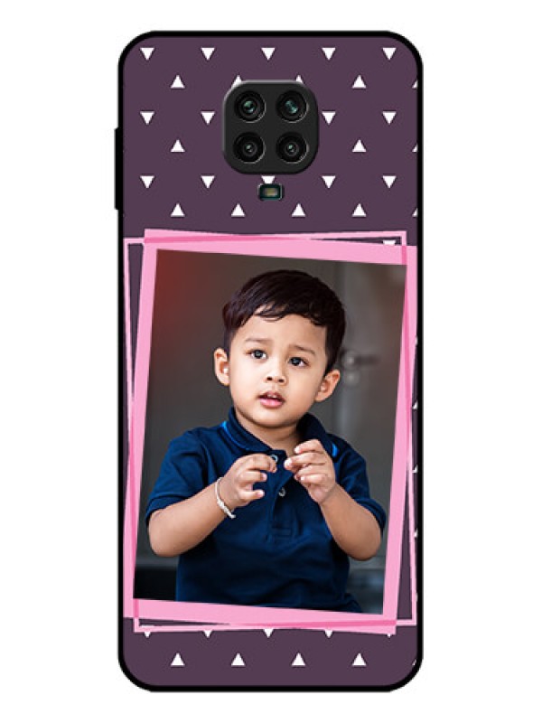 Custom Redmi Note 9 Pro Custom Metal Phone Case - Triangle Pattern Dotted Design