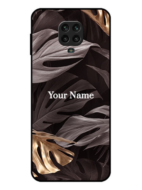 Custom Redmi Note 9 Pro Custom Metal Phone Case - Wild Leaves Digital Paint Design