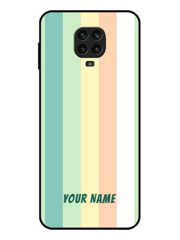Custom Redmi Note 9 Pro Custom Metal Phone Case - Multi - Colour Stripes Design