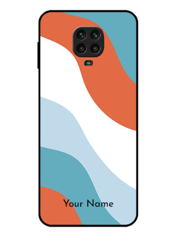 Custom Redmi Note 9 Pro Custom Metal Phone Case - Coloured Waves Design