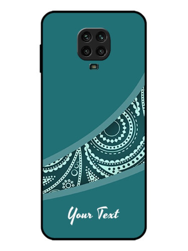 Custom Redmi Note 9 Pro Custom Metal Phone Case - Semi Visible Floral Design