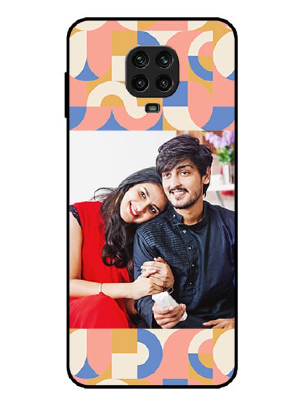 Custom Redmi Note 9 Pro Custom Metal Phone Case - Semi - Circle Maze Pattern Design