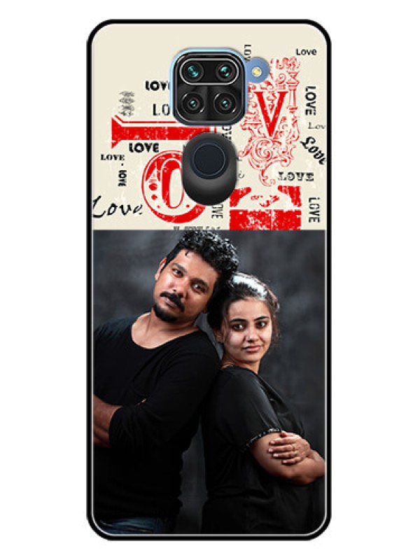 Custom Redmi Note 9 Custom Metal Phone CaseTrendy Love Design Case