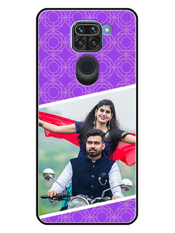 Custom Redmi Note 9 Custom Metal Phone CaseViolet Color Pattern Design