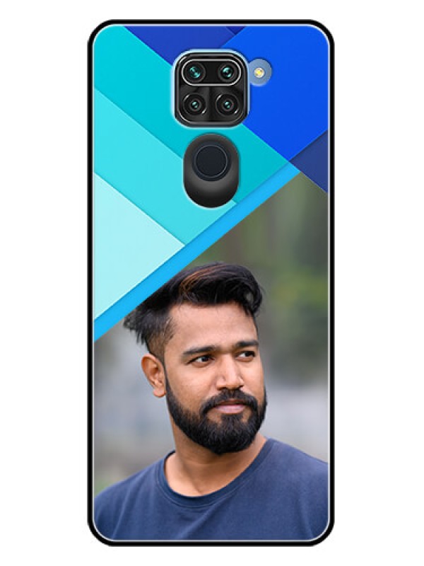 Custom Redmi Note 9 Custom Metal Phone CaseBlue Pattern Design