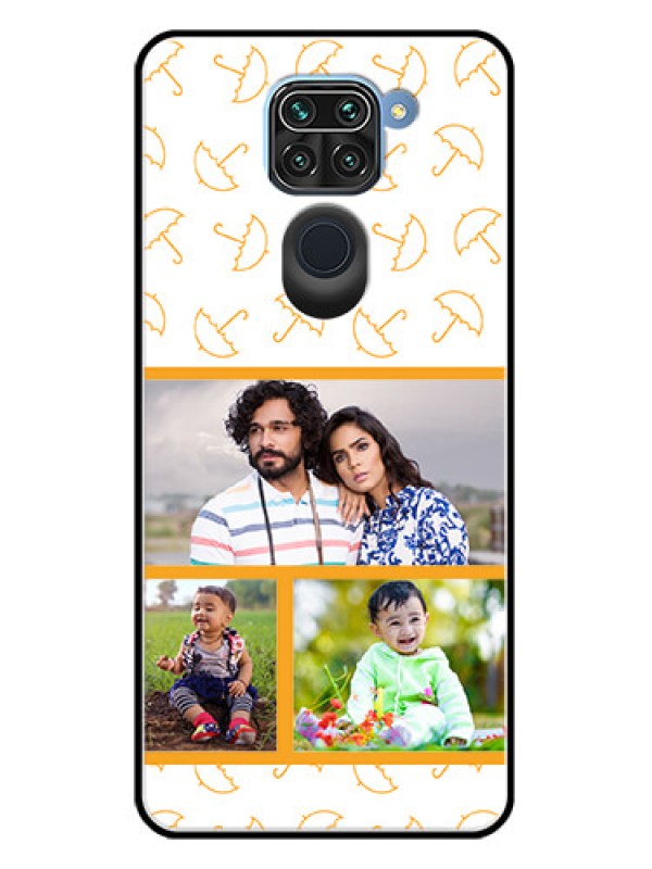 Custom Redmi Note 9 Custom Metal Phone CaseYellow Pattern Design