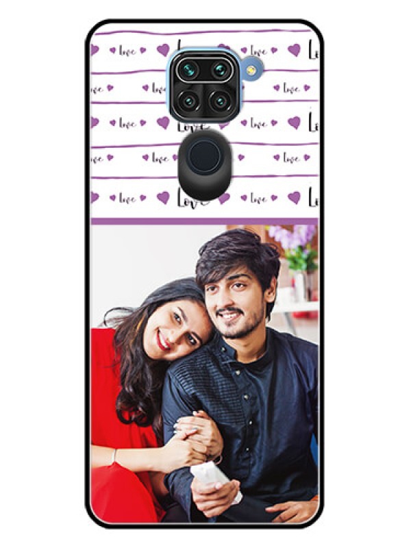 Custom Redmi Note 9 Custom Metal Phone CaseCouples Heart Design