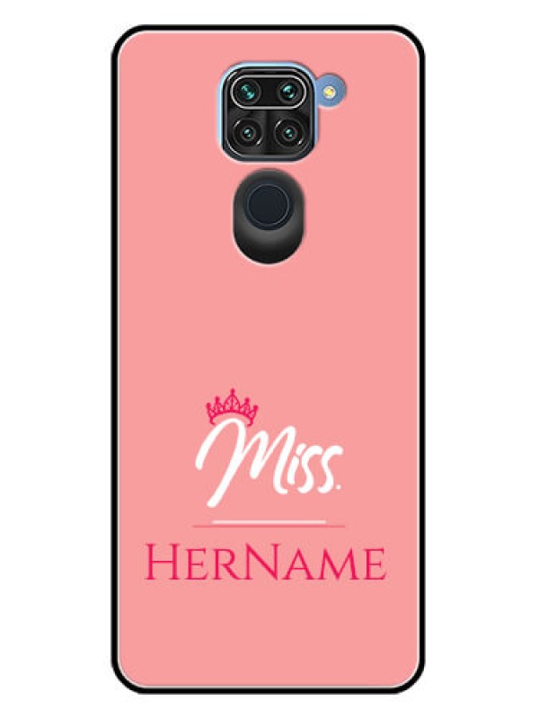 Custom Redmi Note 9 Custom Metal Phone CaseMrs With Name Design