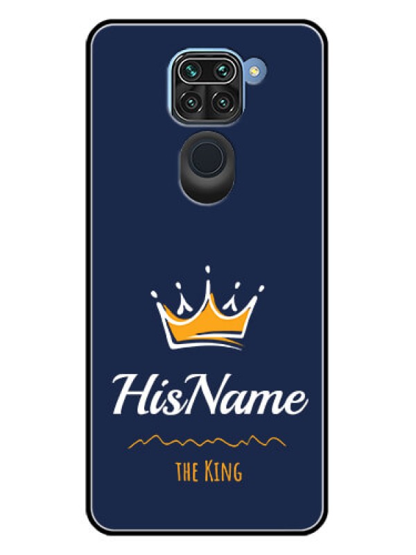 Custom Redmi Note 9 Custom Metal Phone CaseKing With Name Design