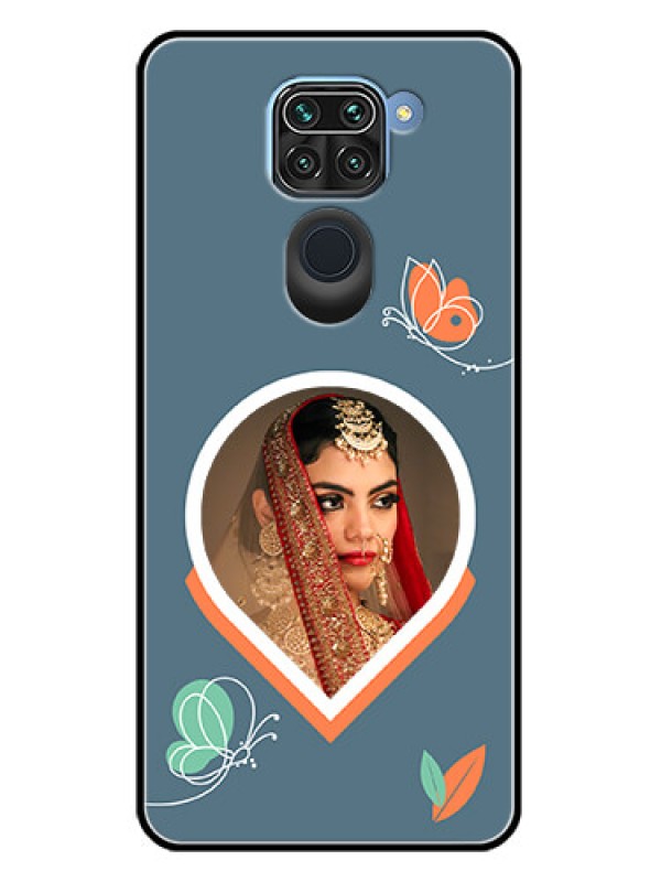 Custom Redmi Note 9 Custom Metal Phone CaseDroplet Butterflies Design