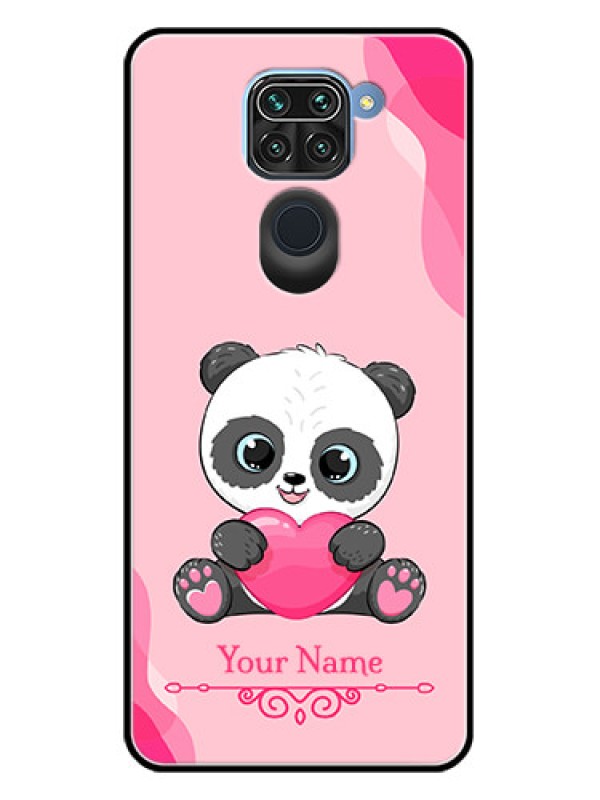 Custom Redmi Note 9 Custom Metal Phone CaseCute Panda Design
