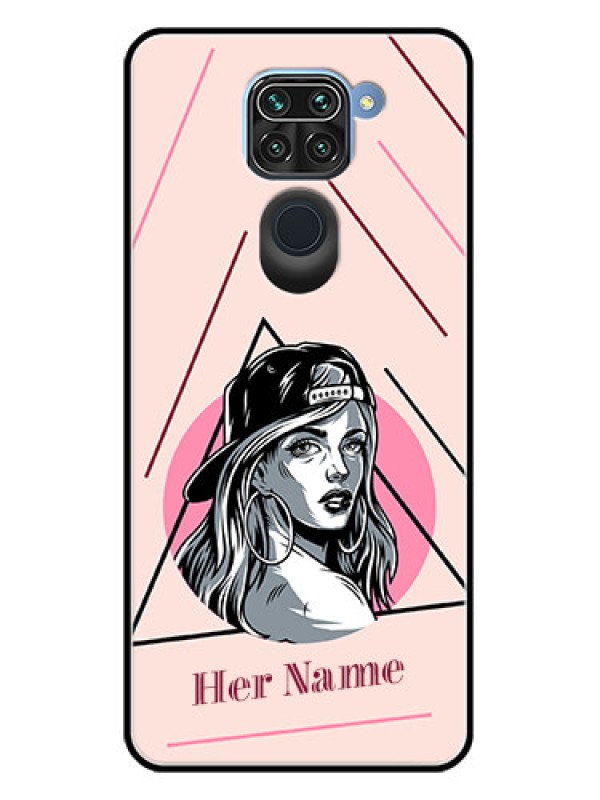 Custom Redmi Note 9 Custom Metal Phone CaseRockstar Girl Design