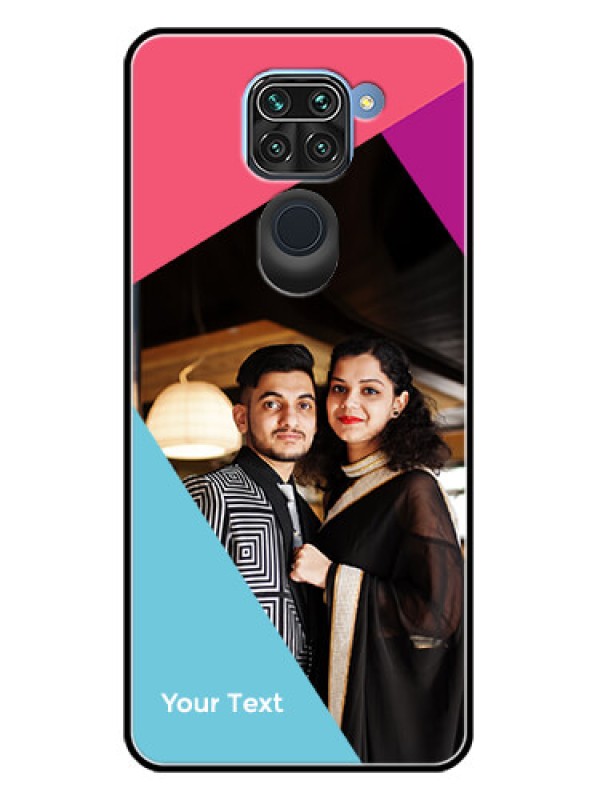 Custom Redmi Note 9 Custom Metal Phone CaseStacked Triple Colour Design