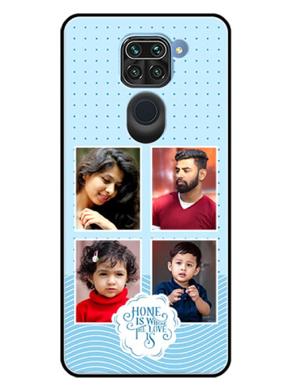 Custom Redmi Note 9 Custom Metal Phone CaseCute Love Quote With 4 Pic Upload Design