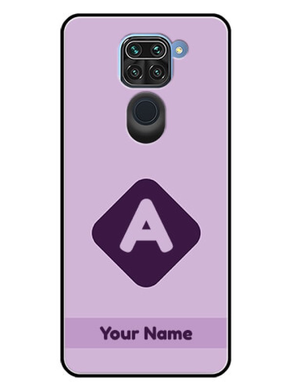 Custom Redmi Note 9 Custom Metal Phone CaseCustom Letter In Curved Badge Design