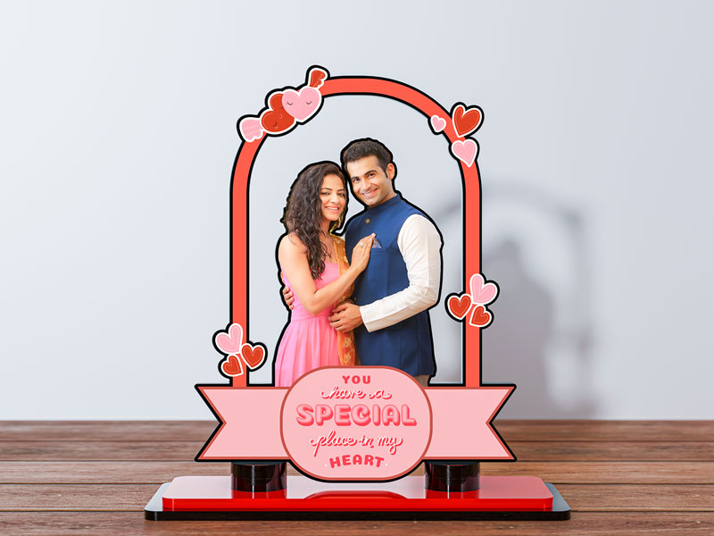 Custom You Have A Special Place in My Heart Miniature Photo Stand Design