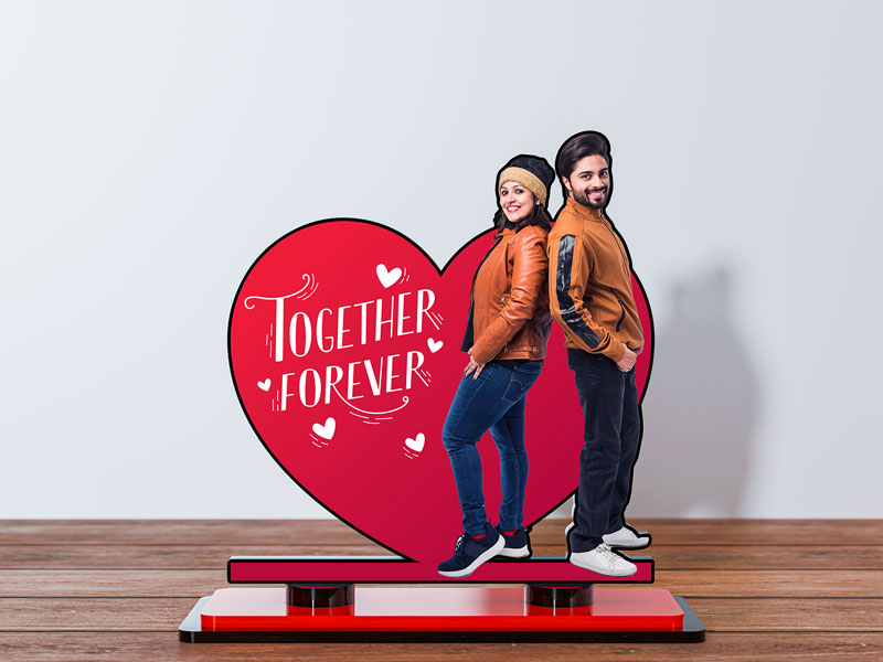 Custom Together Forever Miniature Photo Stand Design