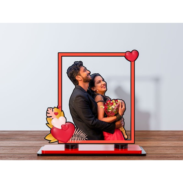 Wild Leaves and Hearts Styled Miniature Photo Stand Design